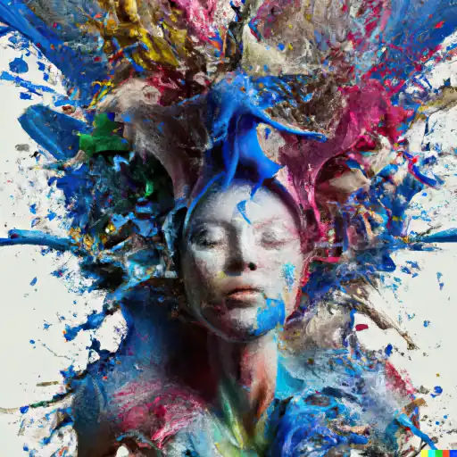 DALL·E 2022 10 25 17.11.51   picture of colorful mud explosions and paint splitters and splashes as portrait of the _Bust of Aphrodite_ gigapixel low_res scale 6_00x
